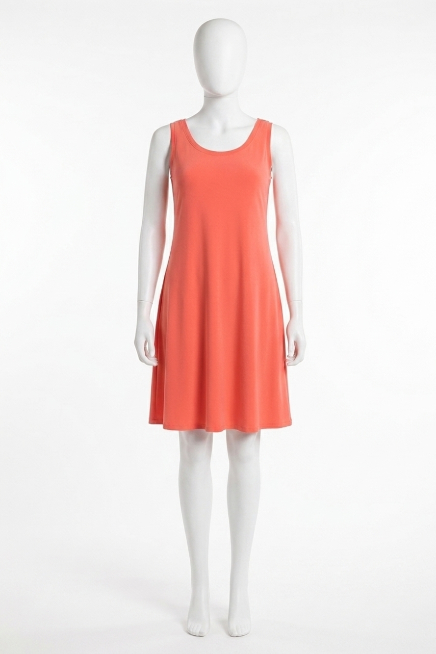 NEW SYMPLI nu tank short dress in coral